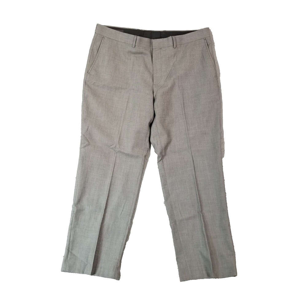 Dockers Dress‎ Pants Men 38x29 Gray Modern Straight Khaki Chino Flat Front Work